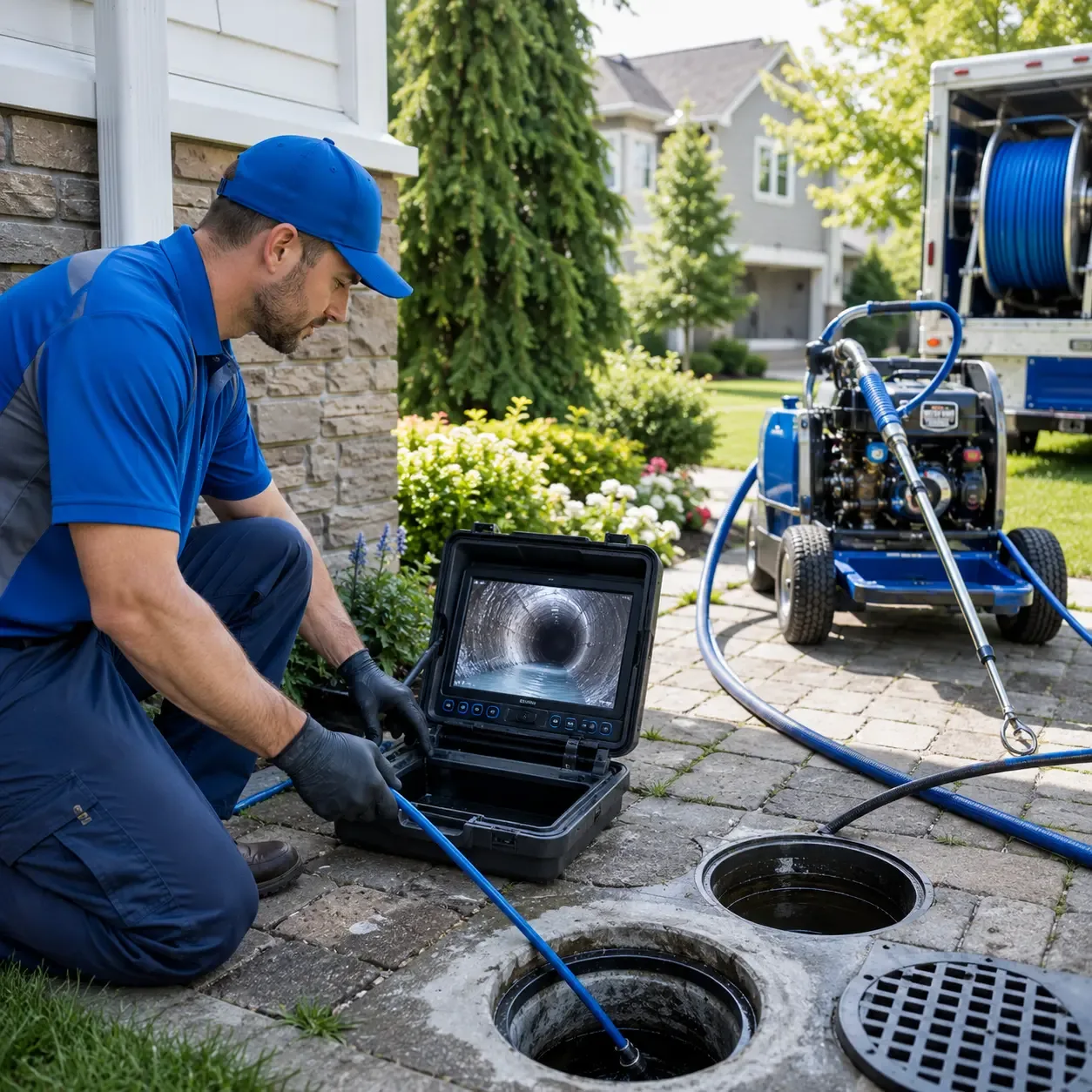 Outdoor drain cleaning professionals serving Adkins, TX